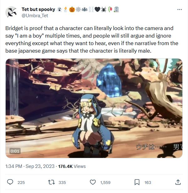 Alleged Twitter bots spam response to post claiming Guilty Gear's